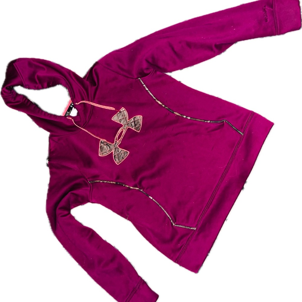 UA hoodie with camo accents